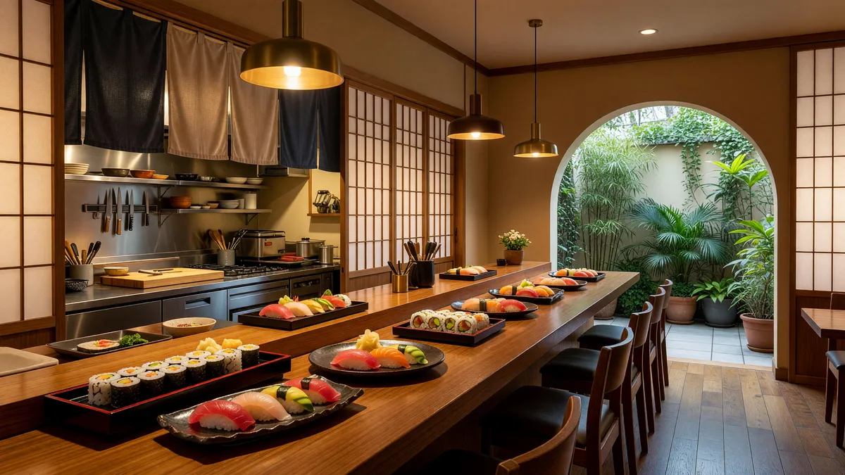 Cozy Sushi Restaurant Near Cupertino