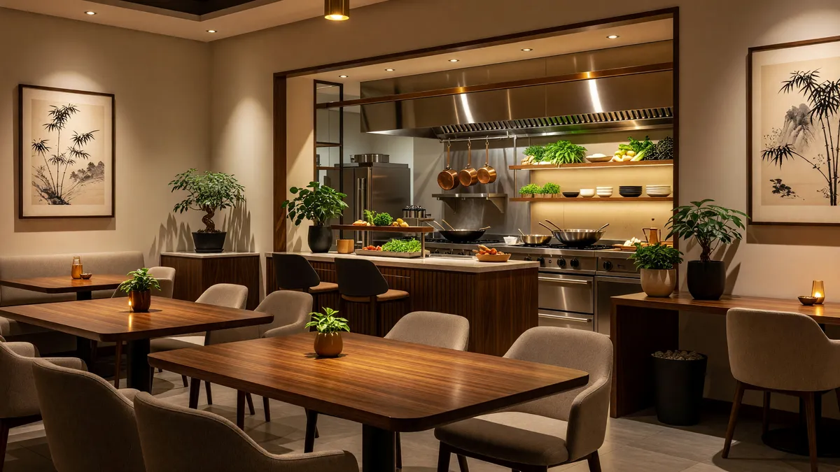 Modern Asian Fusion Restaurant in Busy Shopping Center