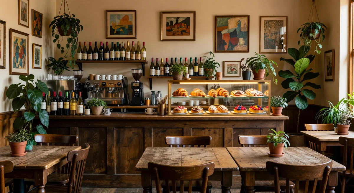 College Town Coffee Shop, Pastry, & Restaurant with Liquor License