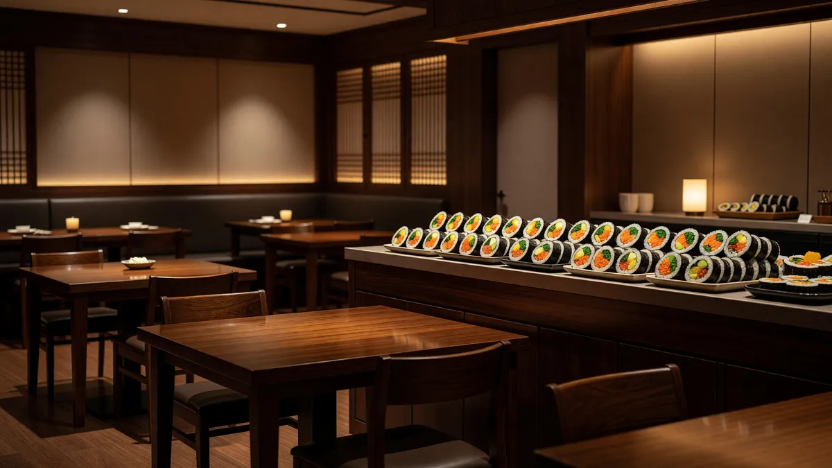 Korean Gimbap Restaurant in LA's K-Town
