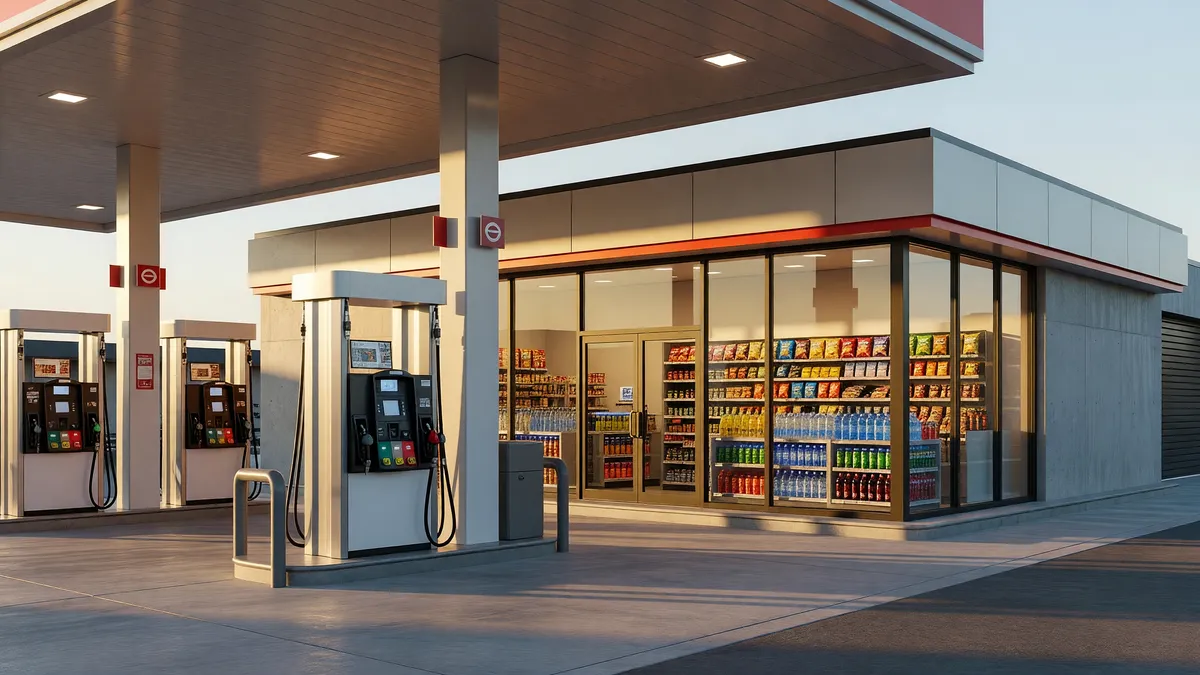 SG 11854 Ohio Cleveland Parma Branded Gas Station and C Store