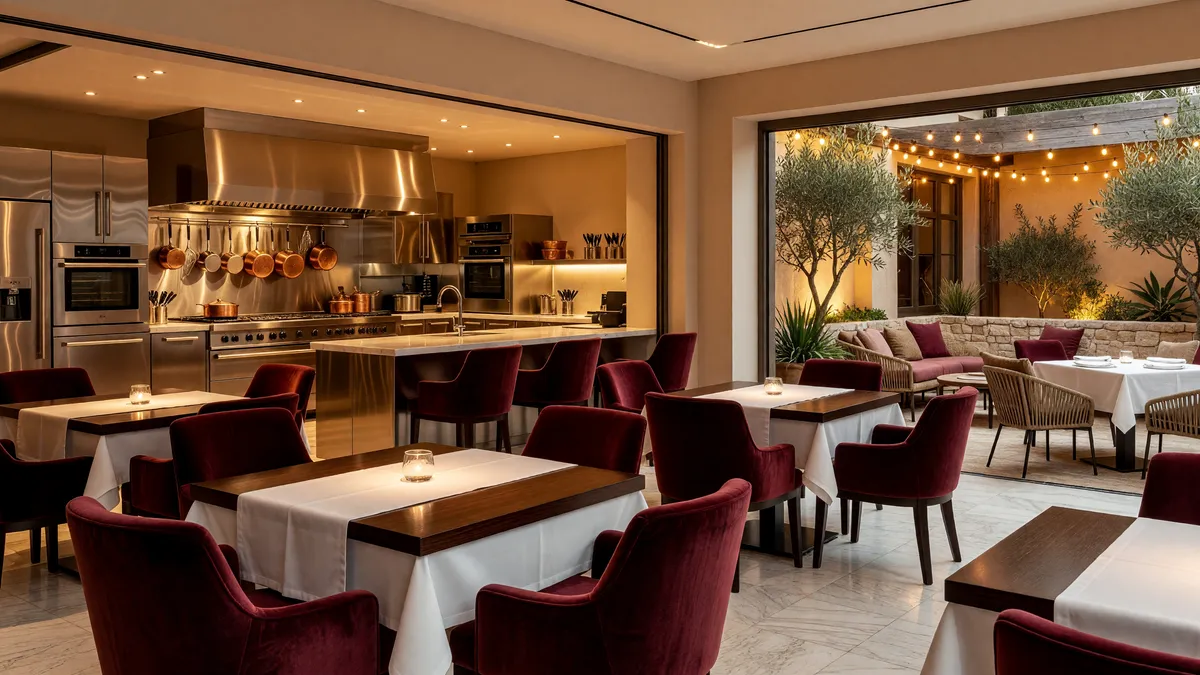 Beautiful Restaurant with Chef's Dream Kitchen