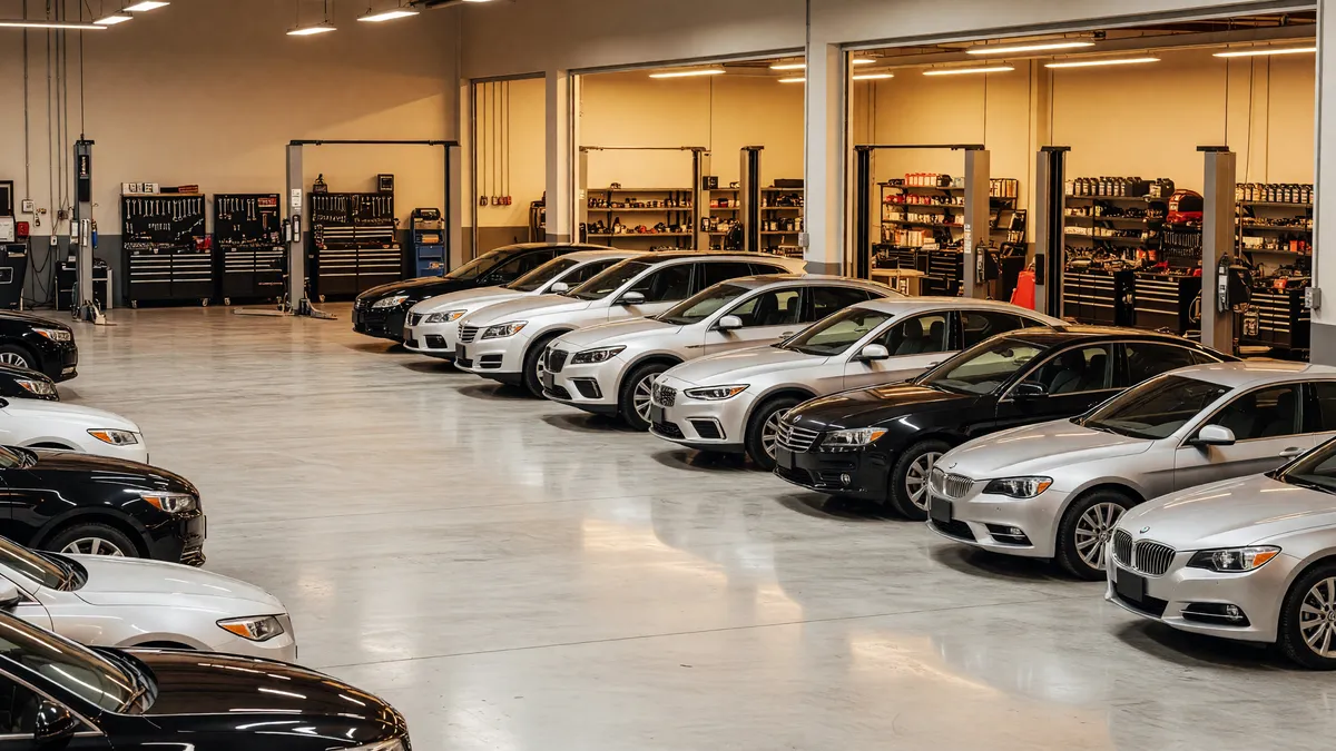 Thriving Auto Repair and Car Dealership in High-Traffic Area