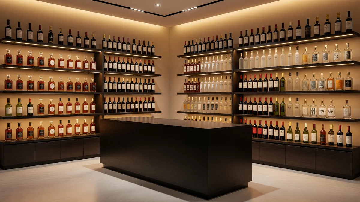 Modern Liquor Store in High-Traffic Area