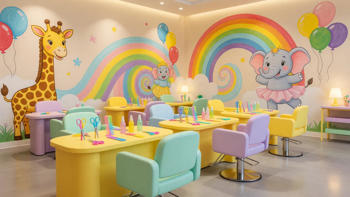 Fun and Clean Children's Hair Salon