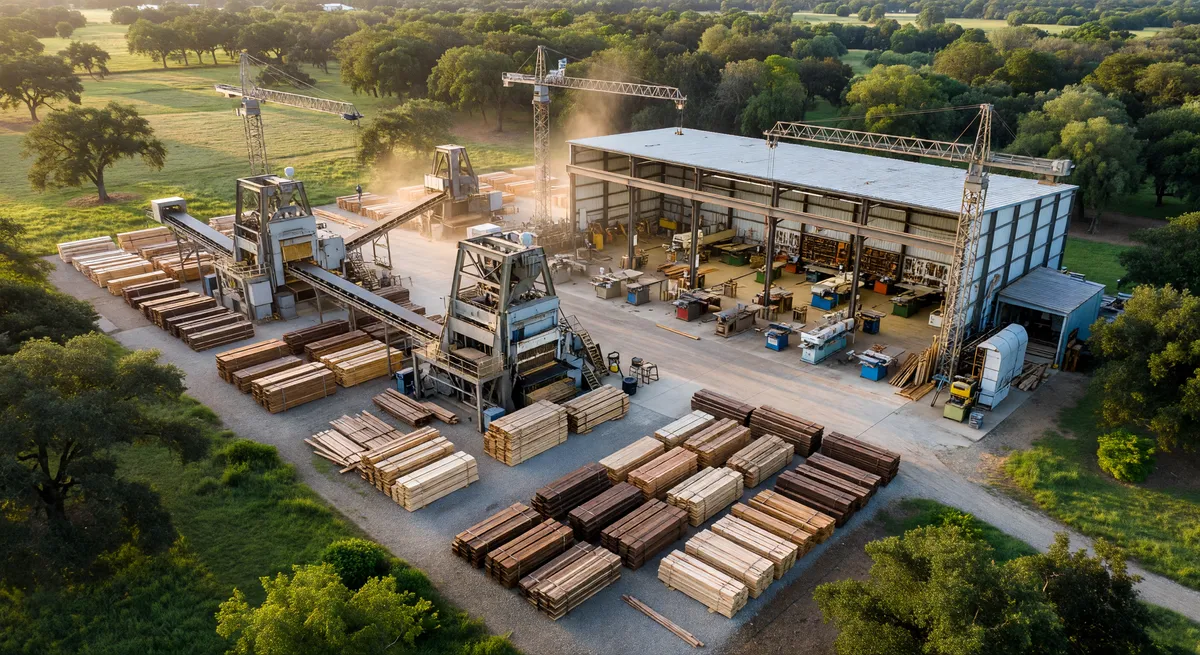 Amazing Sawmill and Texas Natural Wood Business  