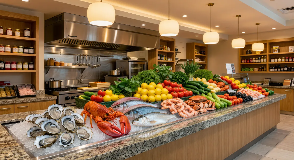 Thriving Deli and Seafood Market with Growth Potential