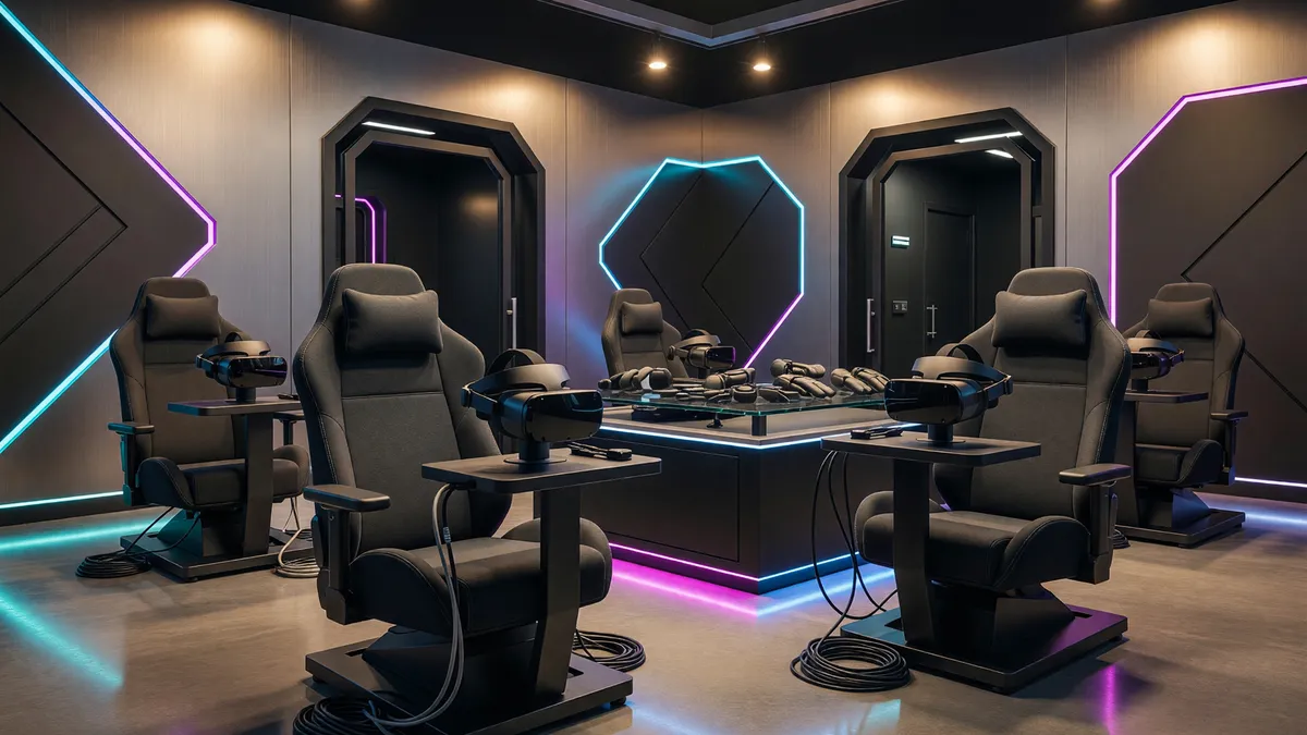 Turnkey Virtual Reality Gaming Center with Escape Rooms