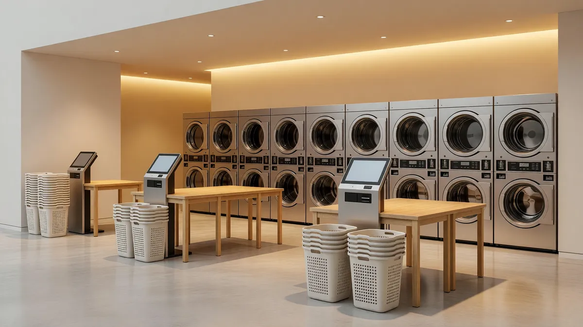 Modern Cashless Laundromat in High Country