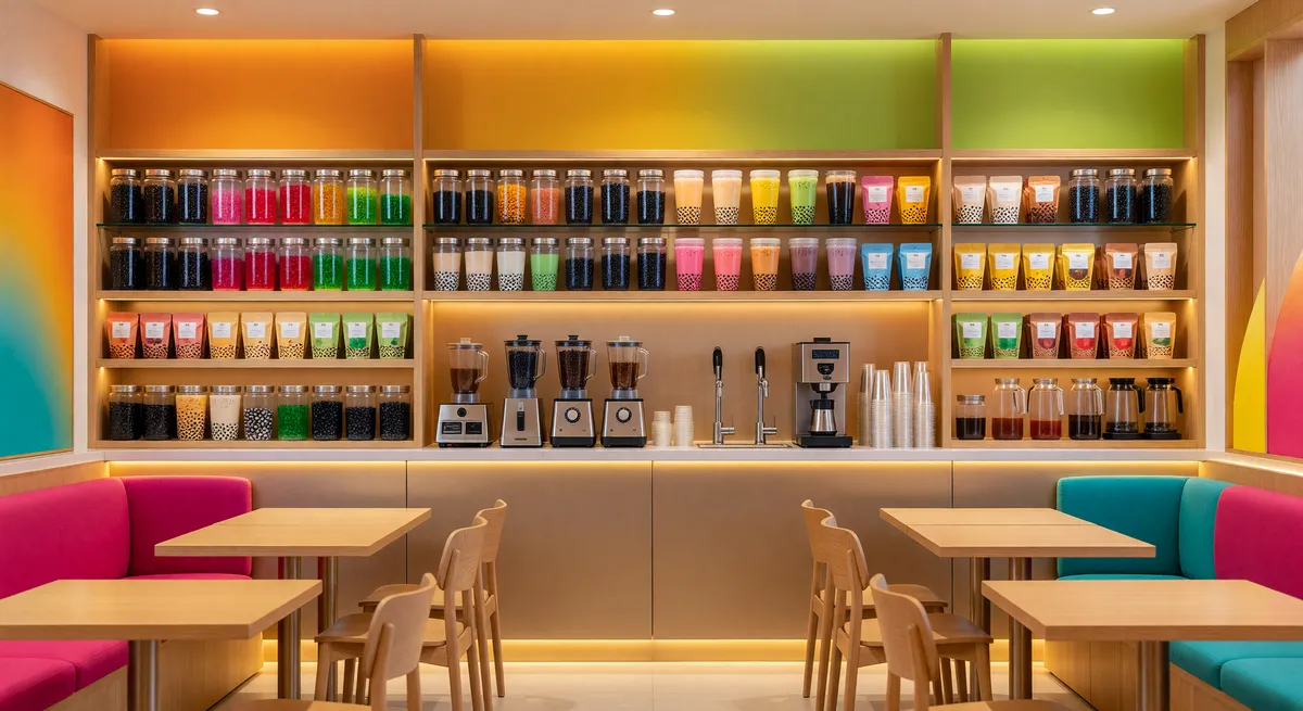 Profitable Boba Tea Shop in High-Traffic Area
