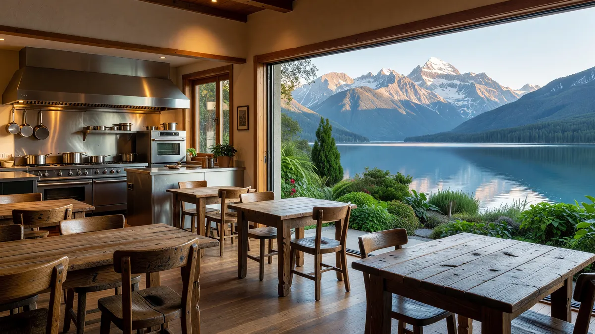 Fully Equipped Restaurant w/ Patio & Living Quarters