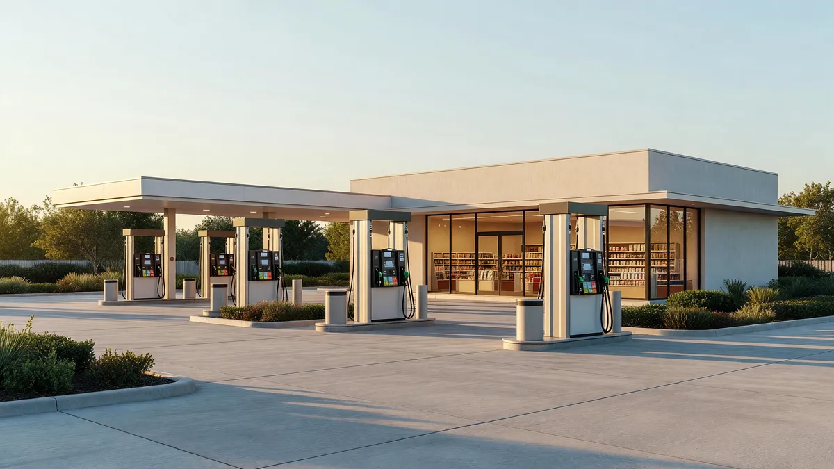 Gas Station with Market for Sale