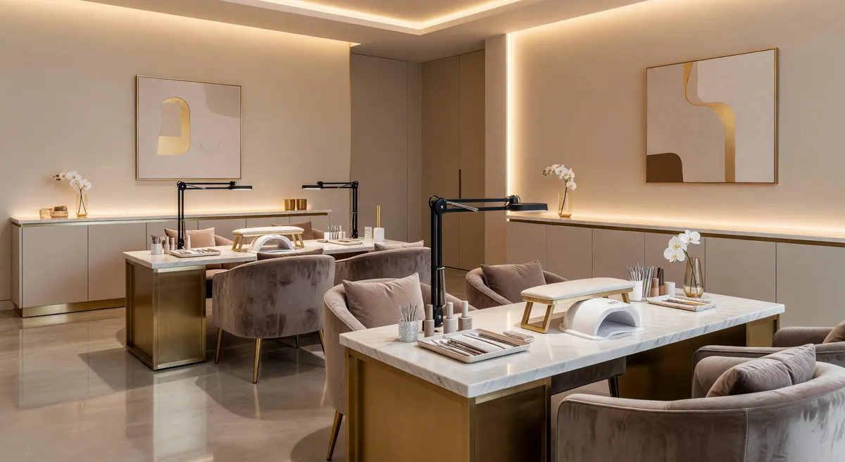 Luxury Nail Salon with Renovated Facility in Prime Northwest Dallas Suburb