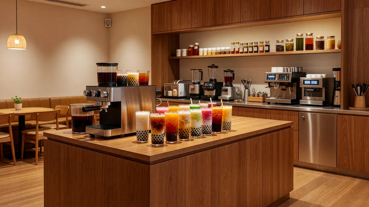 Premium Boba Café with Full Kitchen & Prime Downtown Location