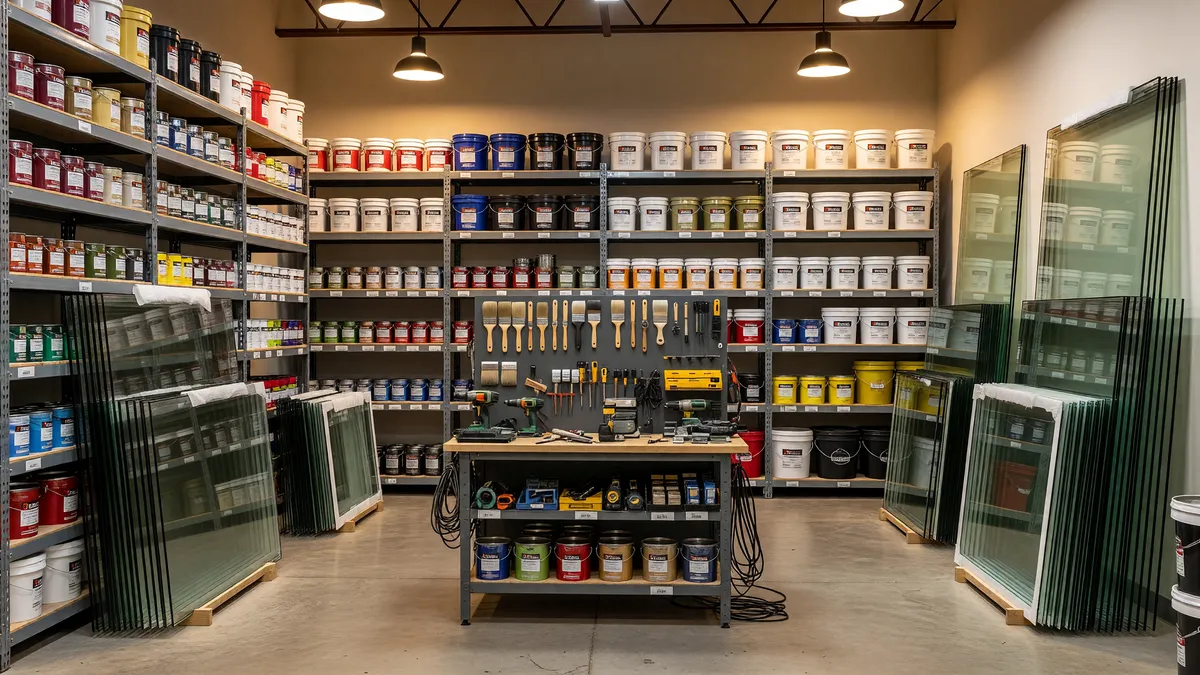 Full-Line Glass And Paint Contractor with Diverse Revenue Streams