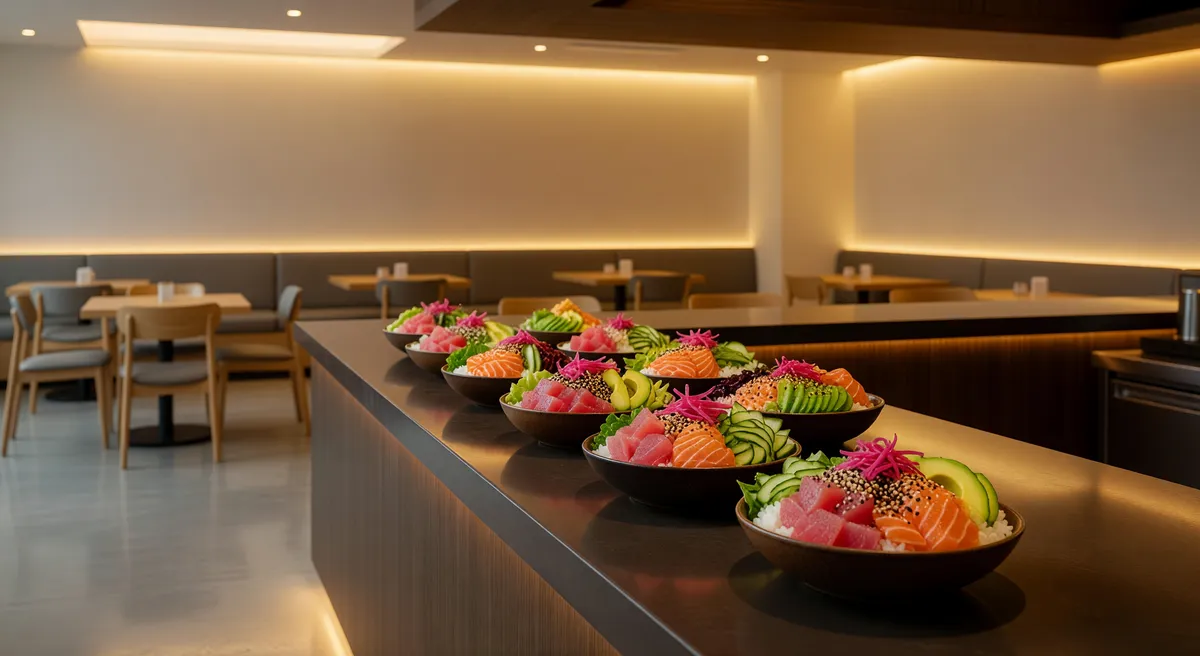 Established Poke Restaurant in Prime Retail Corridor