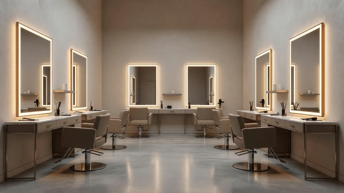 Spacious Hair Salon with Modern Fixtures for Sale