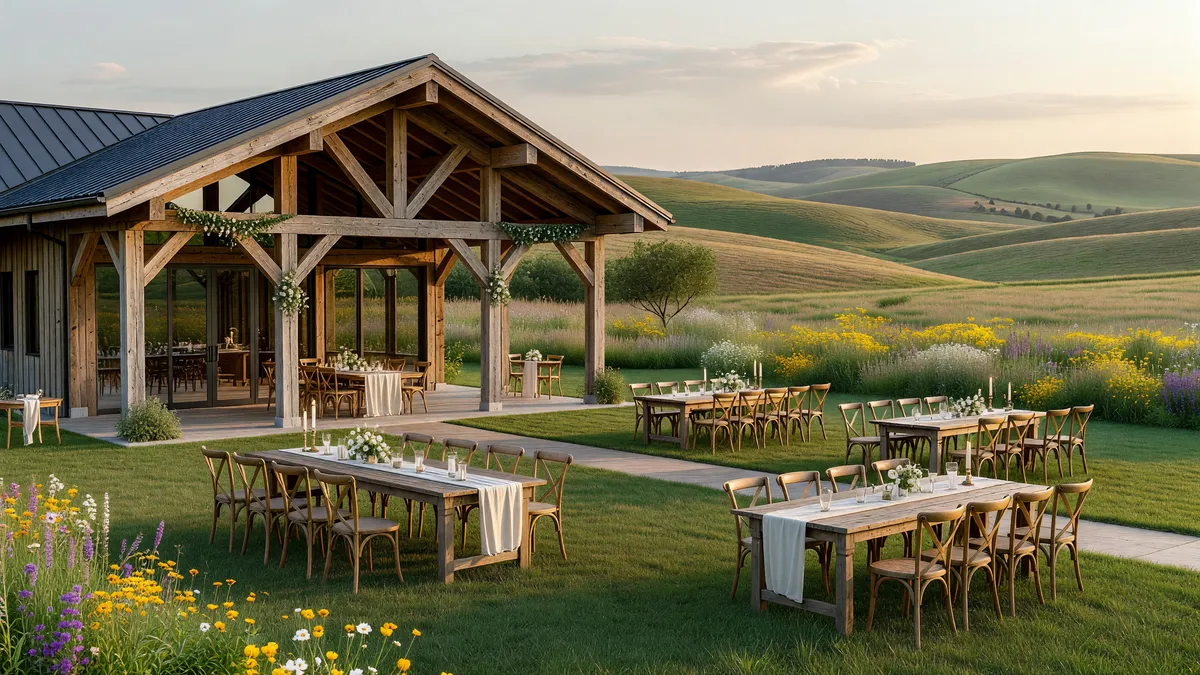 Modern-Rustic Wedding Event Venue With Acreage