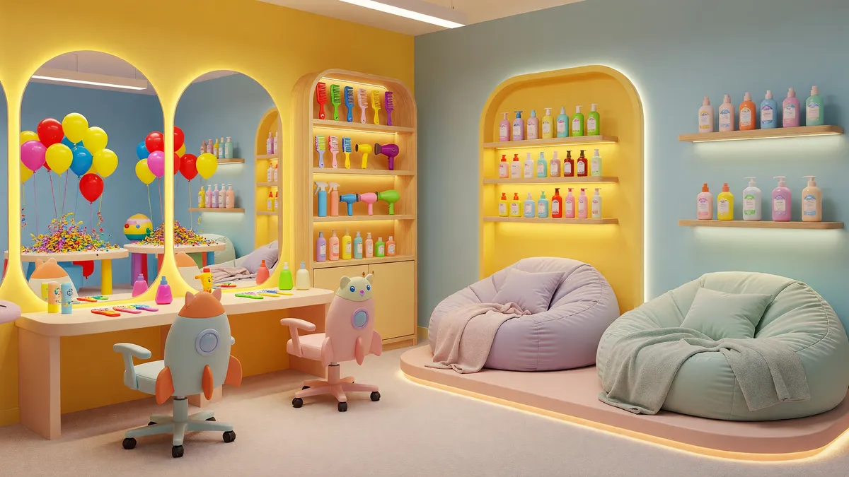 Established Kids' Salon with Spa Party Business