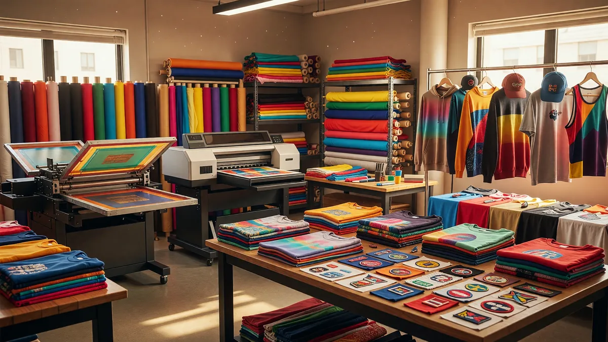 Custom Apparel Printing Business Available