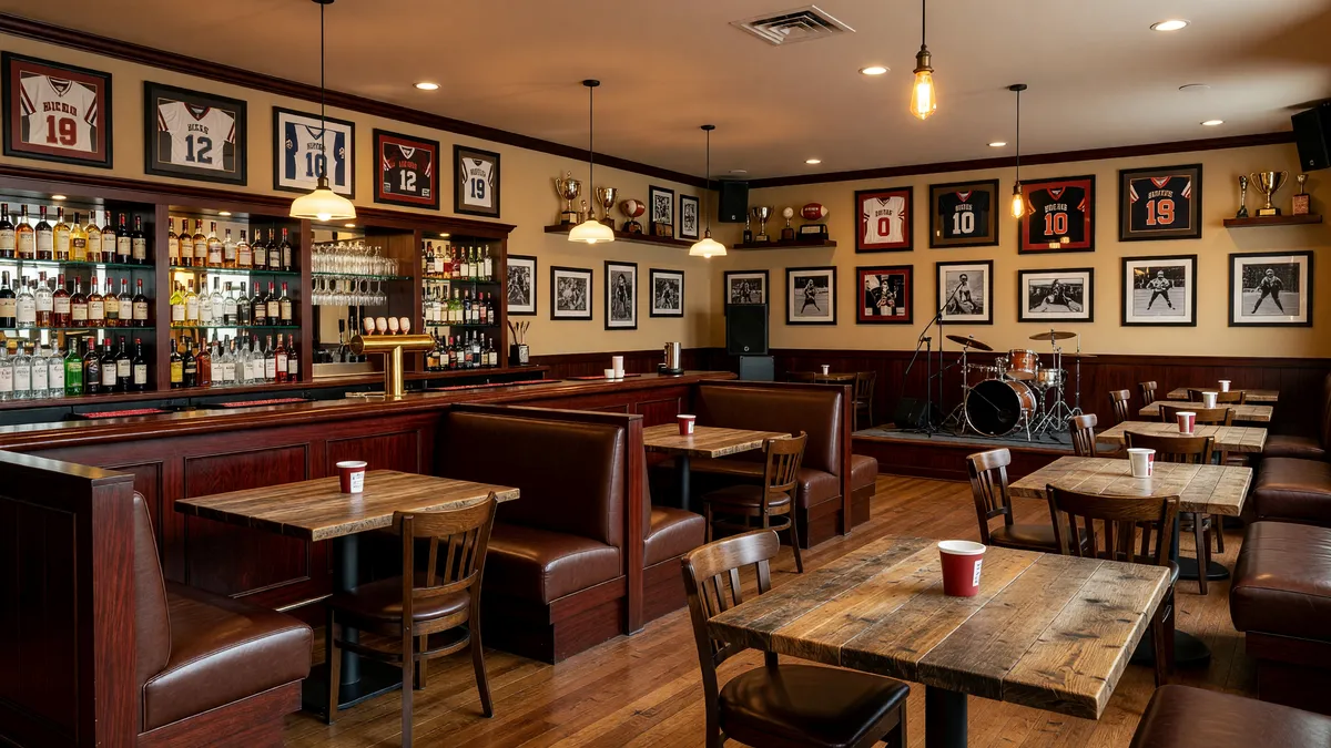 Thriving Sports Bar & Grill with Live Entertainment Venue
