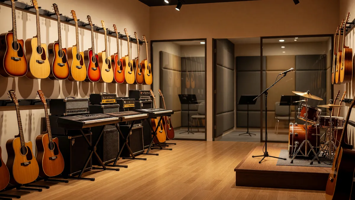Profitable Music Retail and Lessons Store with Real Estate