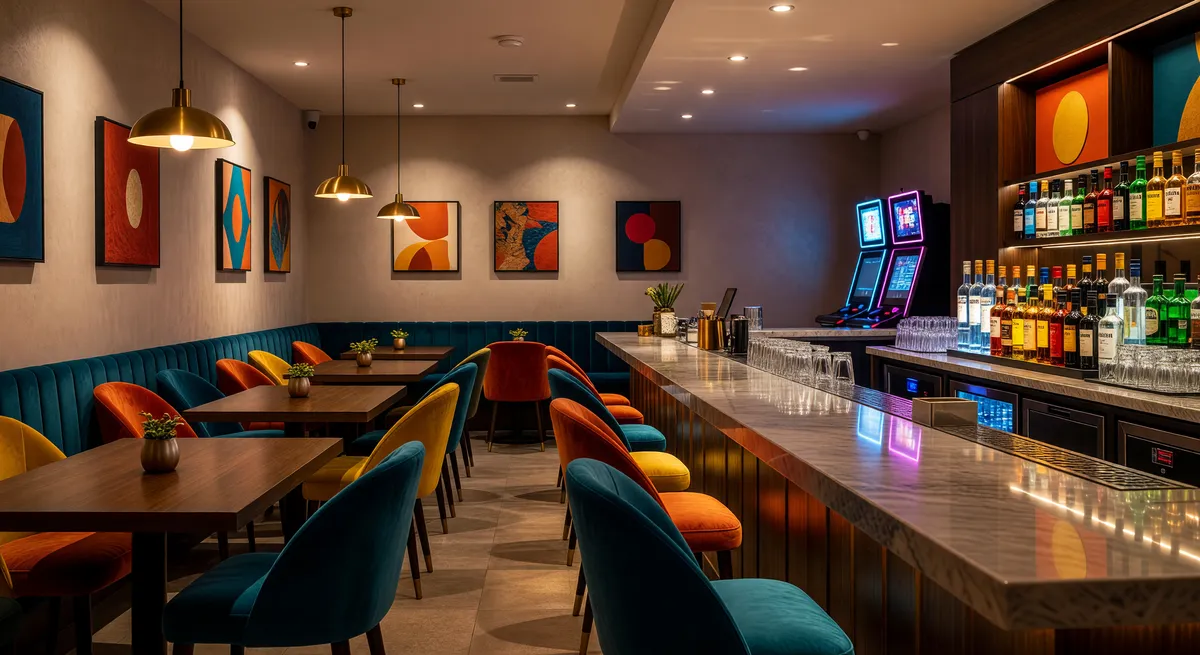 Vibrant Restaurant with Gaming and Full Bar