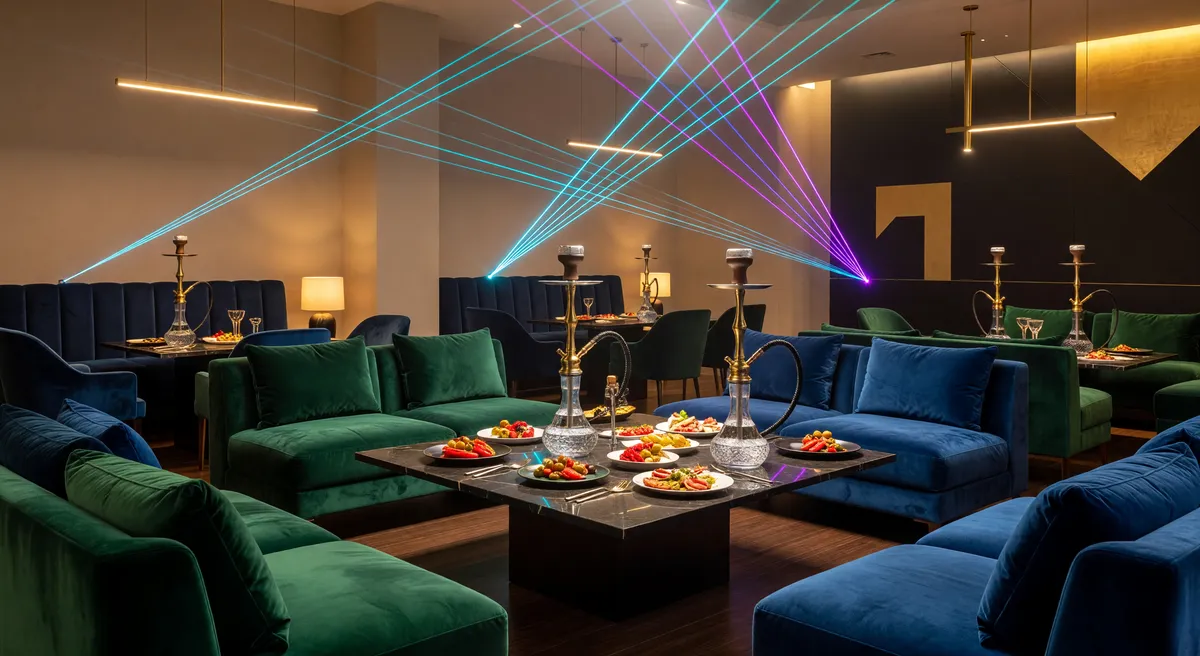 Modern Hookah Lounge & Bar with Premium Amenities