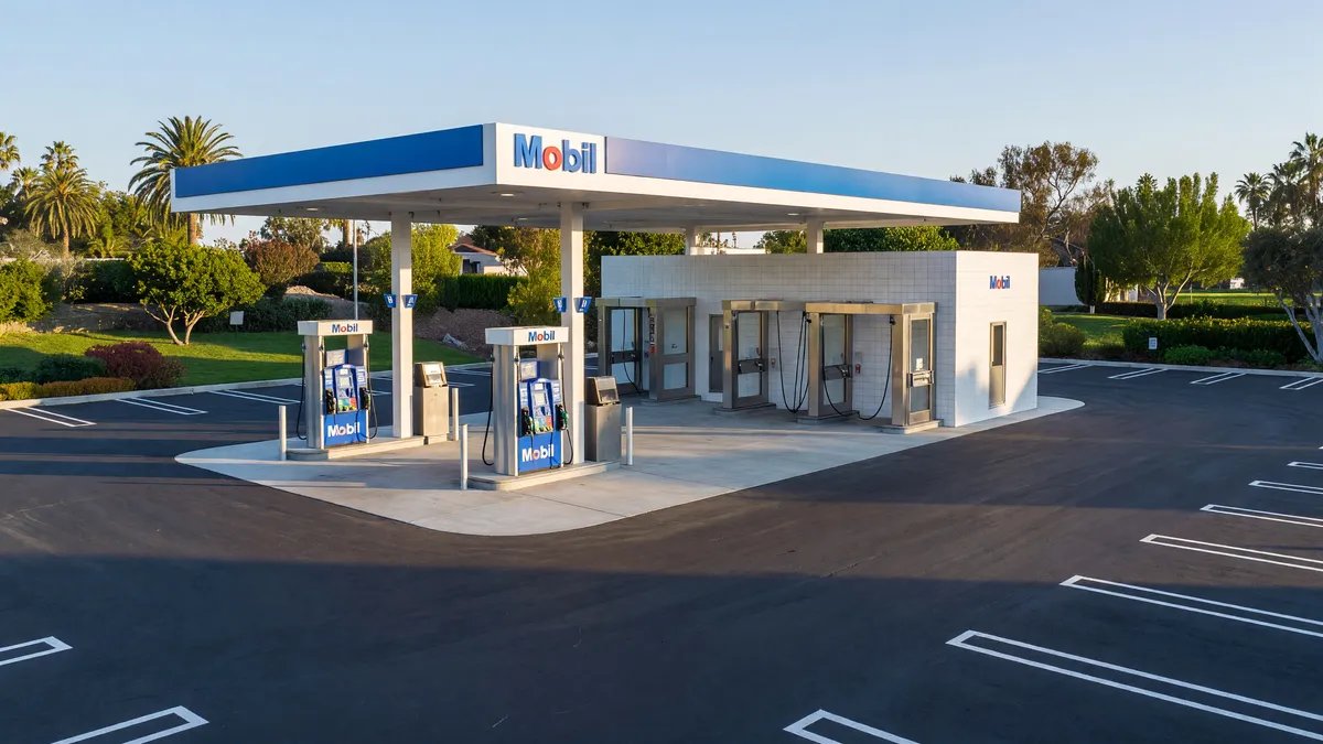 Mobil Gas Station + Car Wash + Real Property for Sale