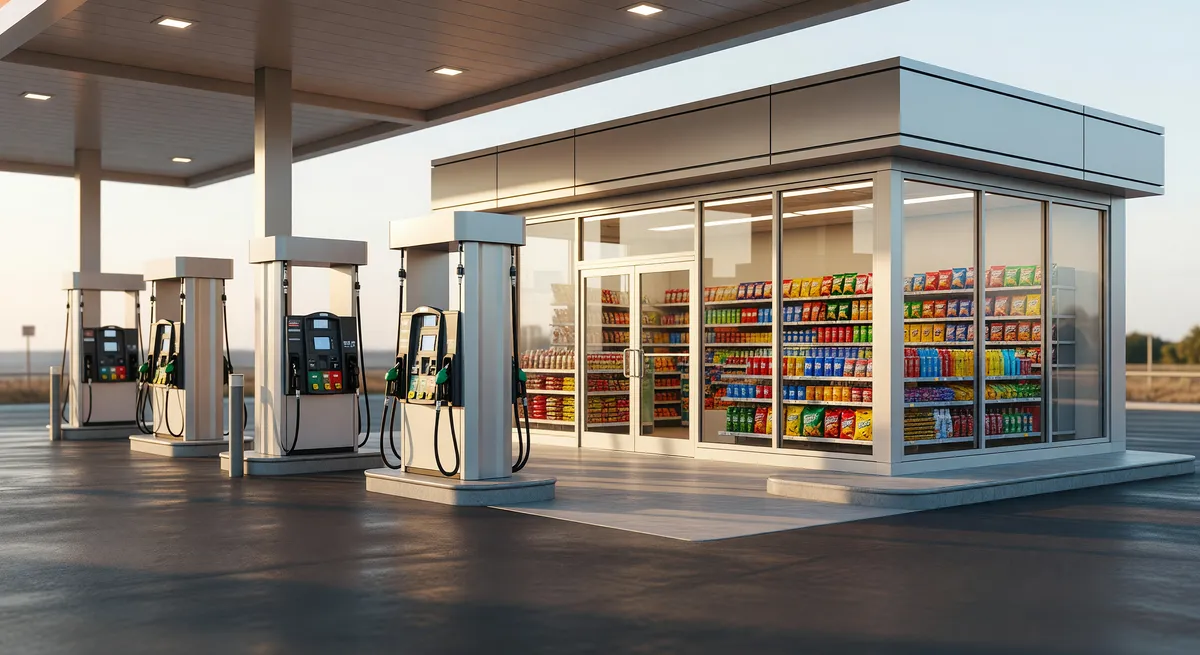 Busy Gas Station Business on Long Island