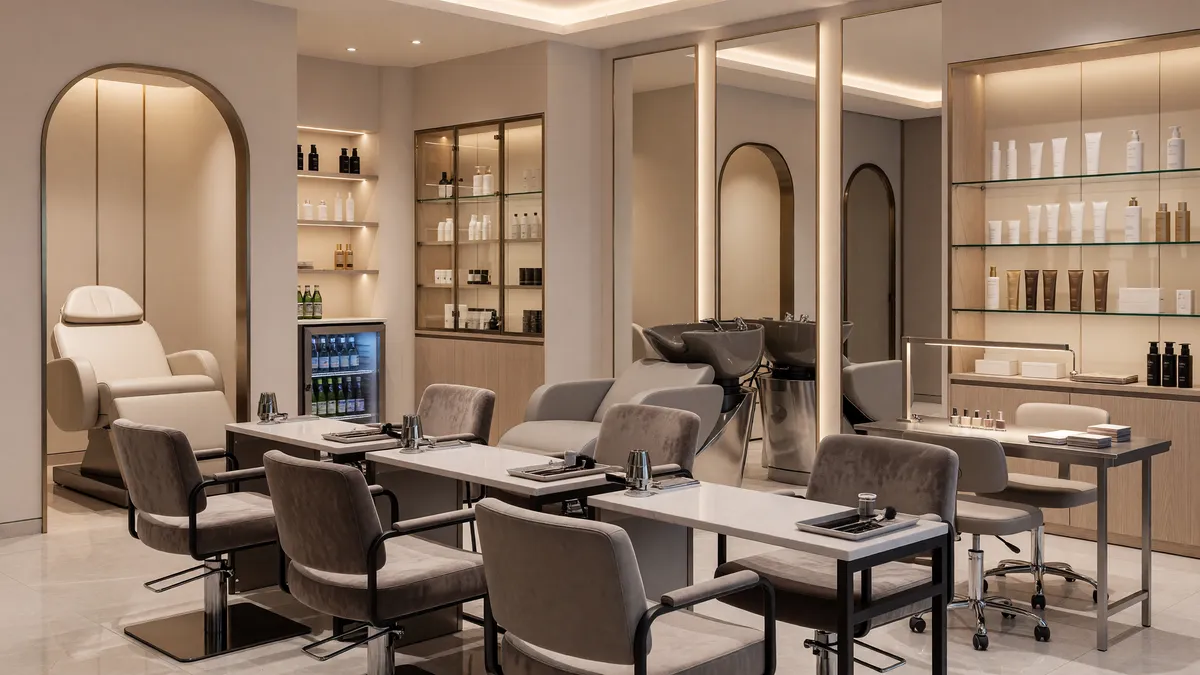 Well-Established Beauty Salon for Sale in a High-Traffic San Diego County Shopping Plaza
