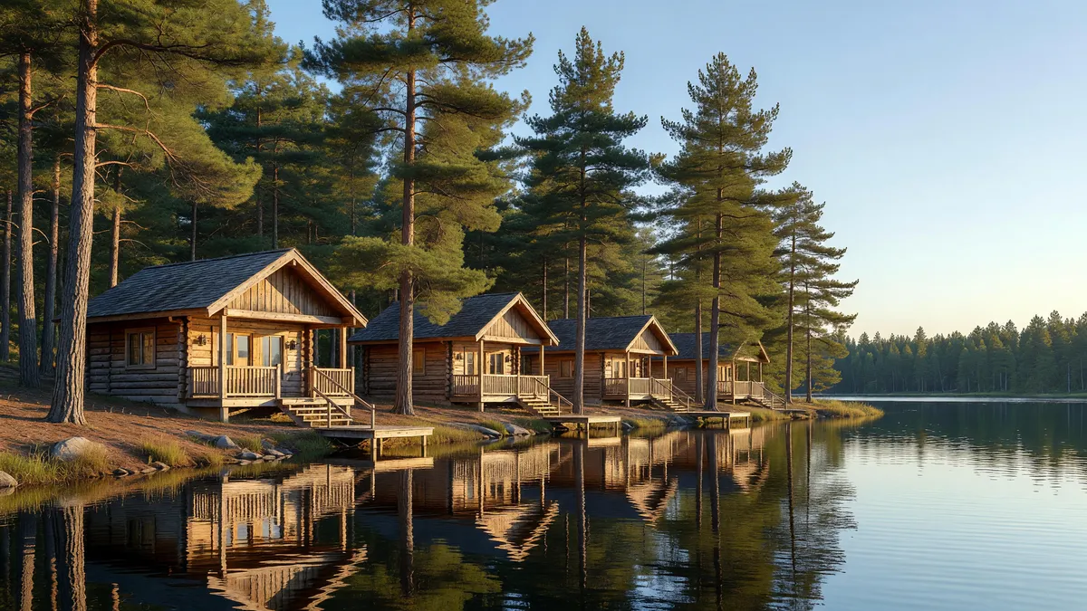 Scenic 9-Unit Pow Wow Lodges by the Lake