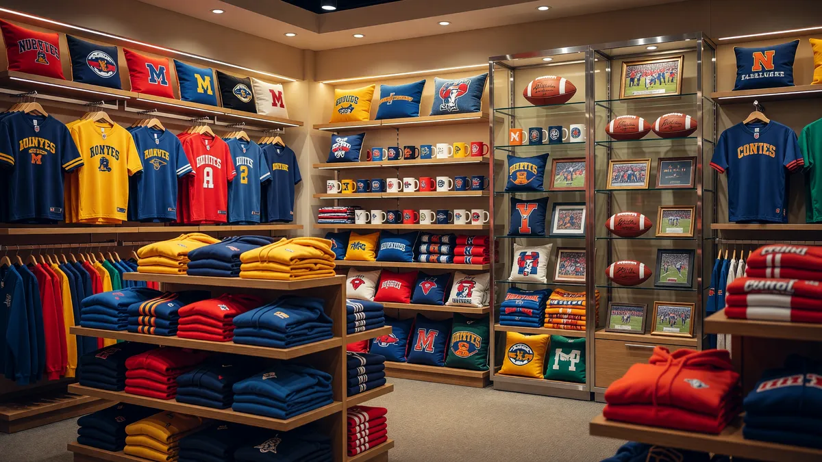 University Sports Apparel & Memorabilia Retailer