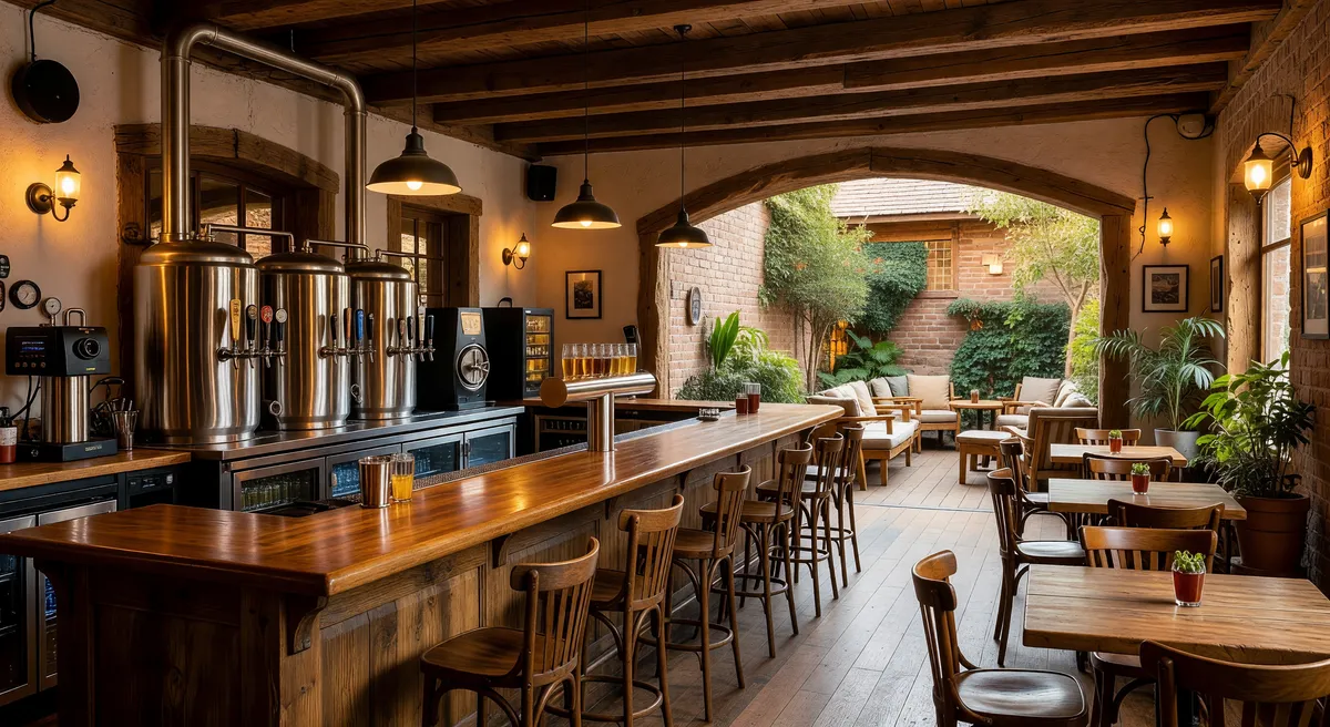 Fully Equipped Brewpub with Outdoor Seating for Sale