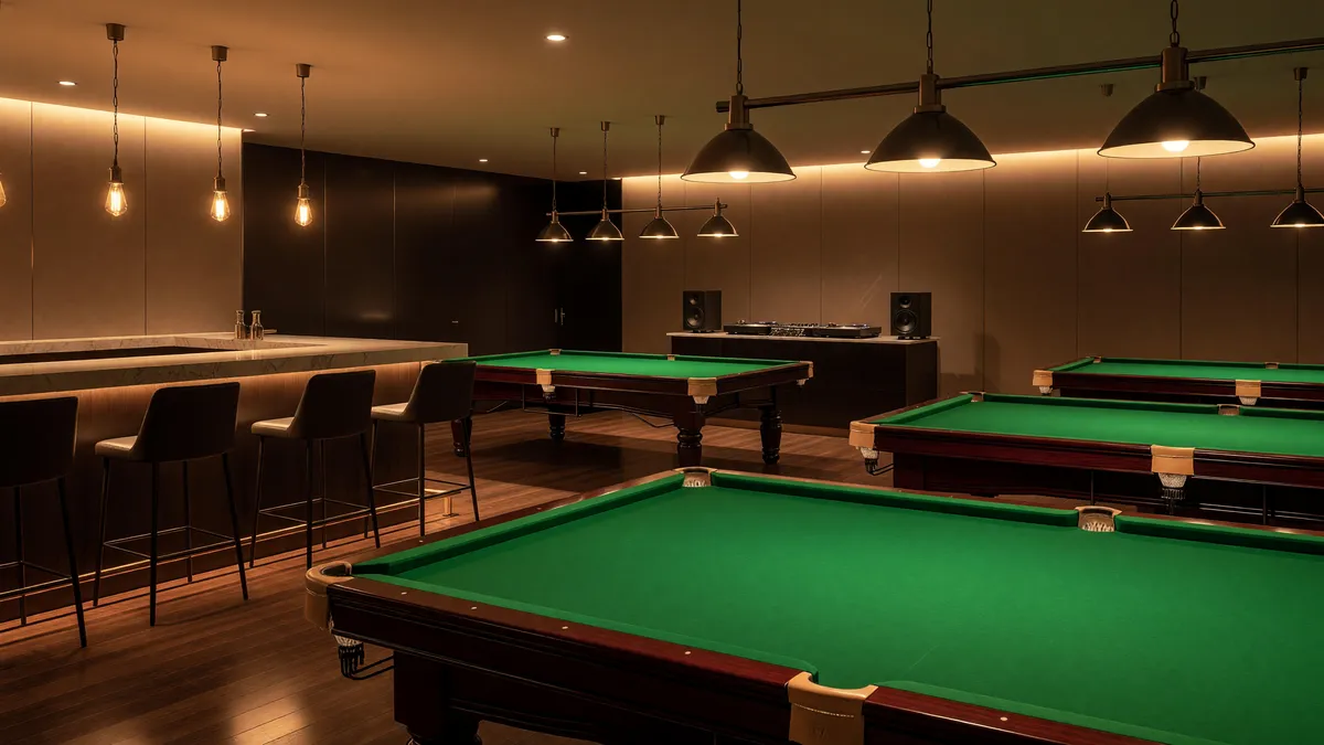 Thriving Billiard Hall with Bar, Karaoke, and More