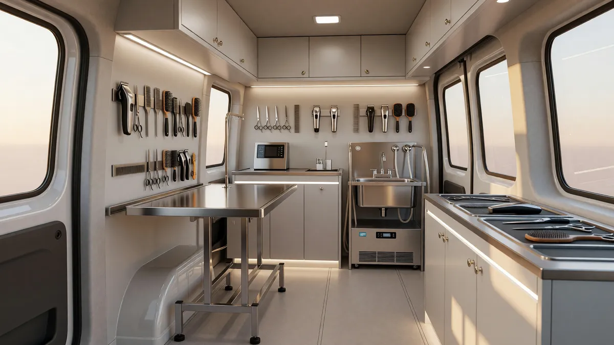 Premium Mobile Pet Grooming Business with Vans and Groomers