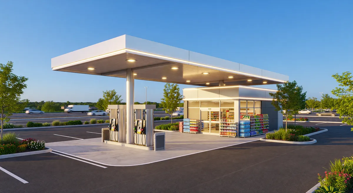 Gas Station & Convenience Store on Highway Frontage