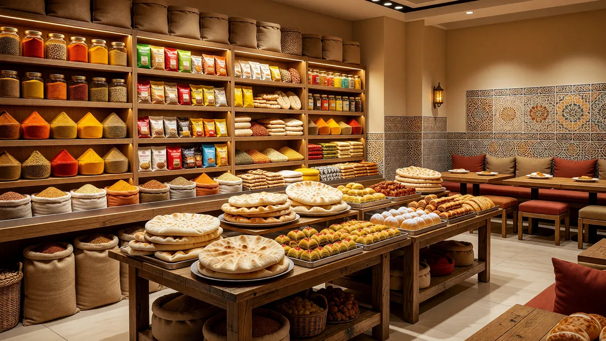 Thriving Middle Eastern Grocery Store with Restaurant