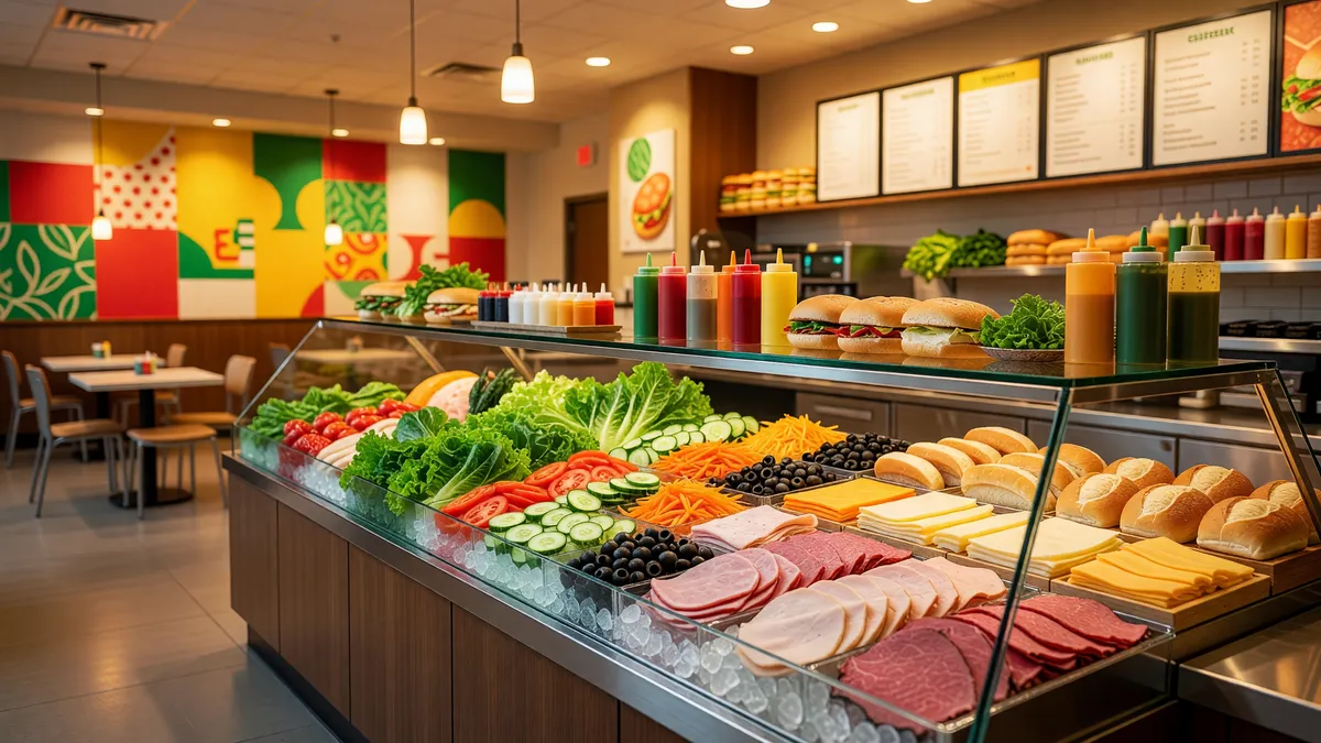SG 11457 Ohio Columbus Subway Restaurant Package