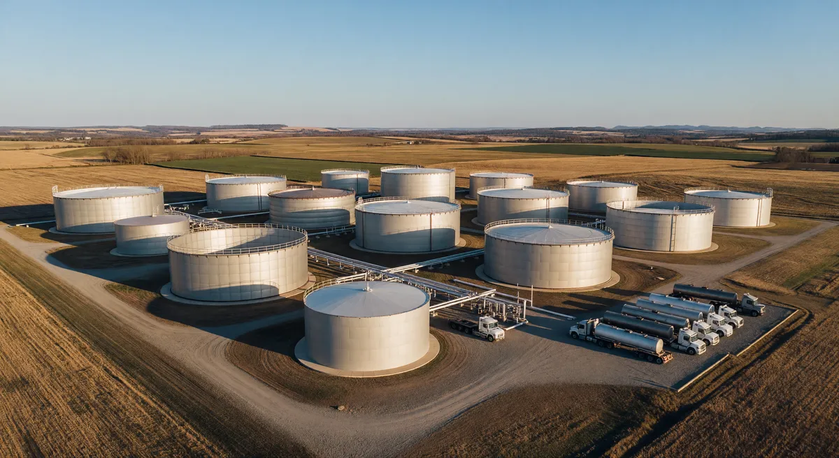 Tank Farm with Storage and Transfer Services Available