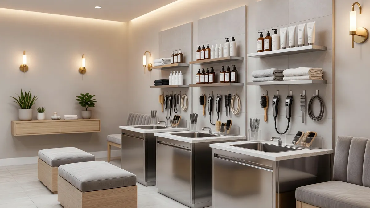 Modern Pet Grooming Salon with Self-Service Options