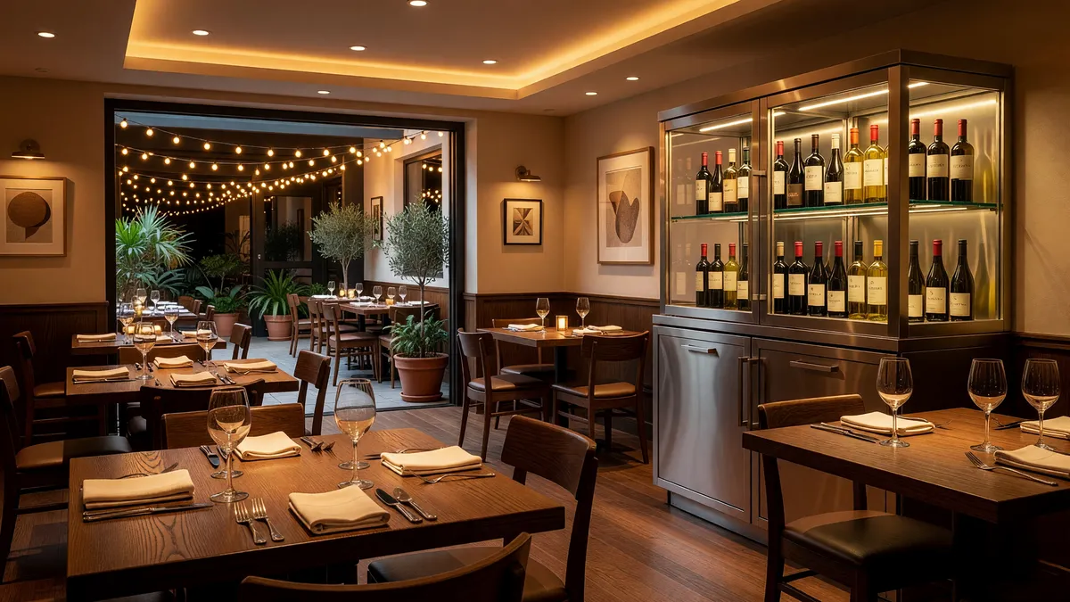 Popular American Restaurant with Self-Serve Wine Station