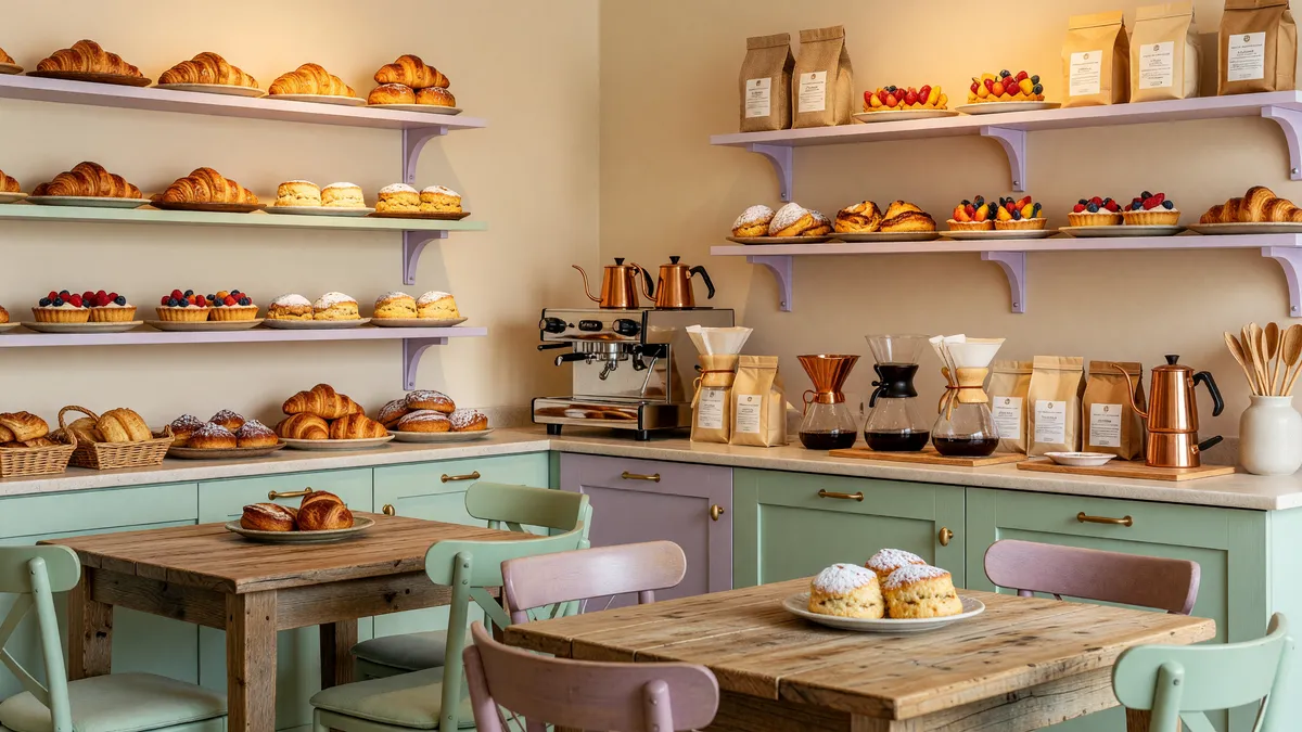 Charming Coastal Coffee Shop and Bakery