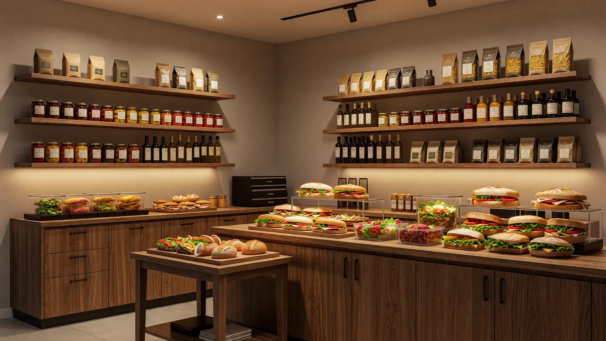 Established Sandwich Shop and Market in Affluent Community