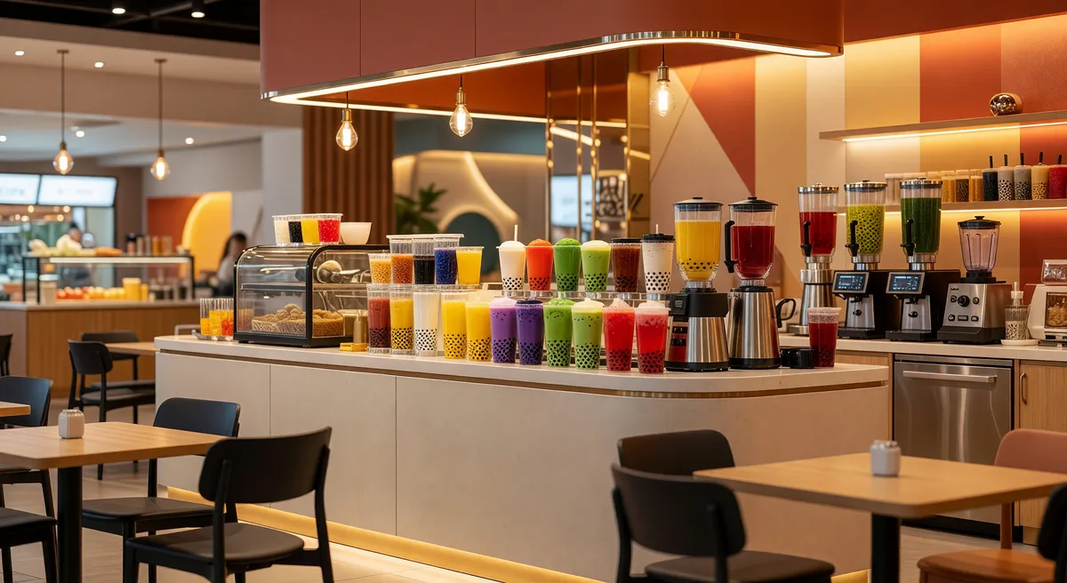 Thriving Bubble Tea Bar in High Traffic Foodhall