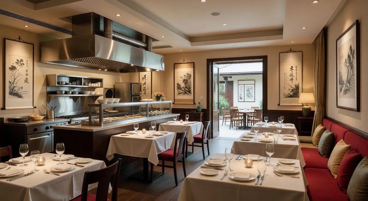 Fully Equipped Asian Restaurant in Naples with Patio and Hood System