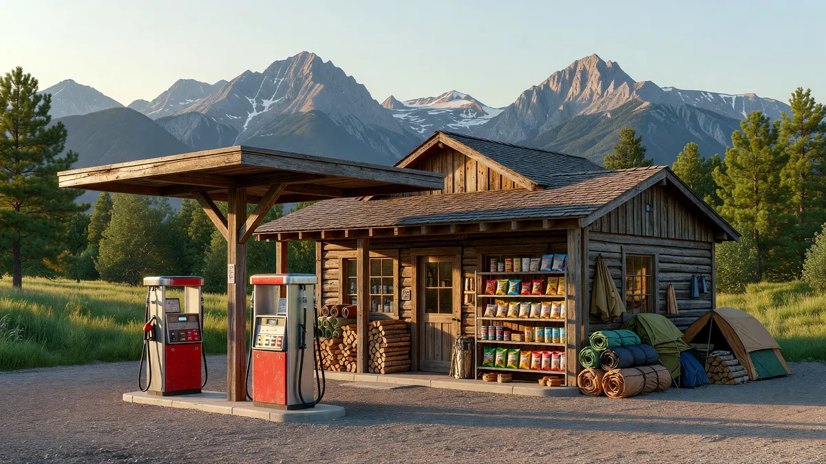Mountain Gas Station & General Store Near Rocky Mountain NP
