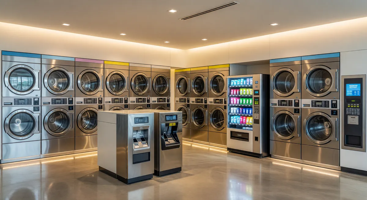 Modern Coin Laundry Business with Advanced Technology