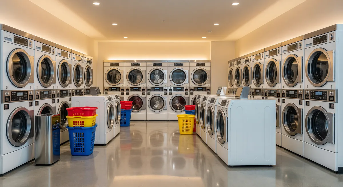 Busy Coin Laundry in Prime Location