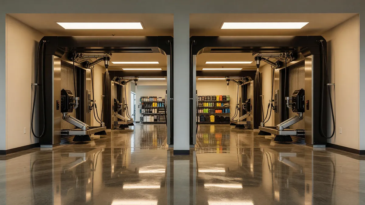 Dual-Tunnel Express Car Wash with Rental Income Potential